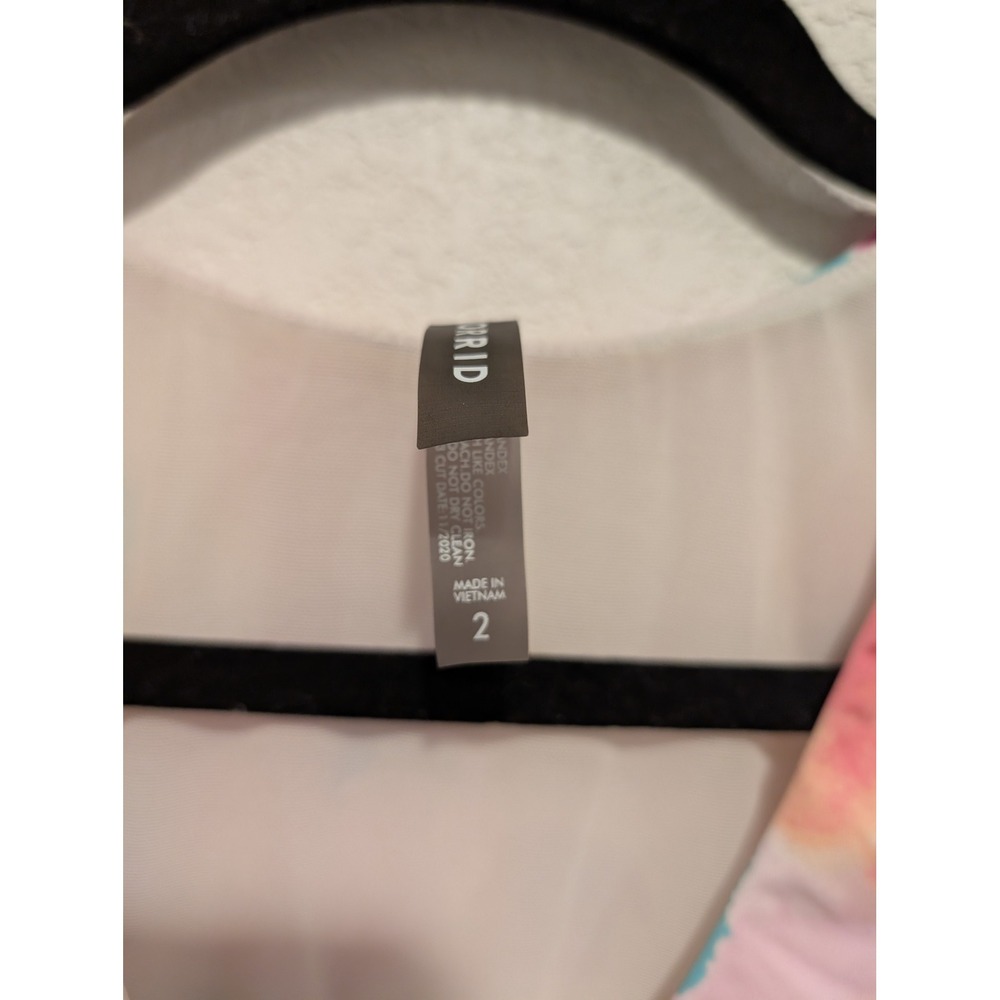 Torrid Floral Print Bikini Top Surplice V-Neck Flutter Sleeve Plus Size 2 A1 - Picture 3 of 5